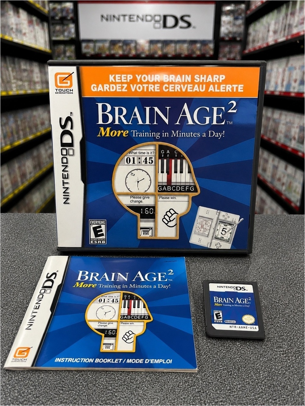 Brain Age²: More Training in Minutes a Day! Nintendo DS Complete CIB Tested
